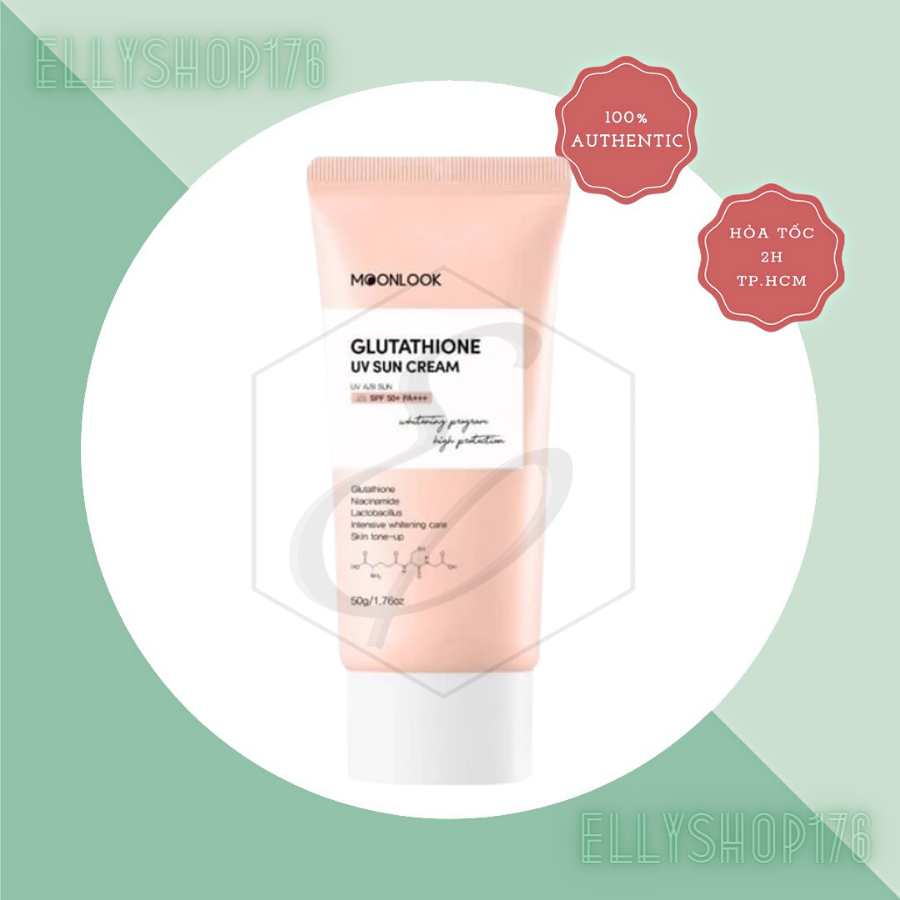 Kem Chống Nắng Dưỡng Trắng Moonlook Glutathione UV Sun Cream SPF 50+ PA+++ - 50g